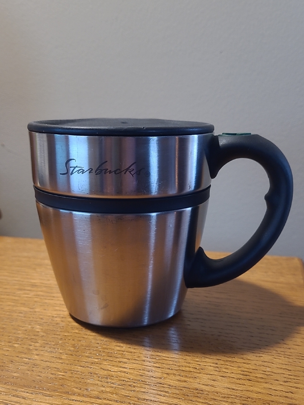 Vintage Starbucks Stainless Steel Barista 12oz  Mug, EUC
